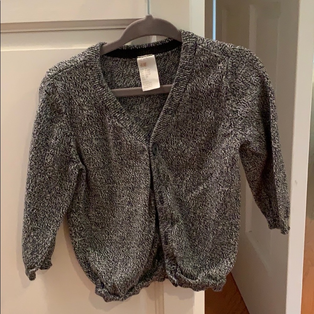 Gray cardigan